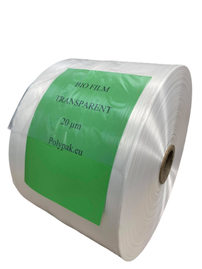 BIO Tube Film Transparent, Width 200 mm, 20 microns